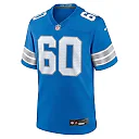 Zennovawear Men's Detroit Lions Graham Glasgow Blue Team Game Jersey