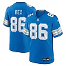 Zennovawear Men's Detroit Lions Isaac Rex Blue Game Jersey