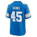 Zennovawear Men's Detroit Lions Isaac Ukwu Blue Game Jersey