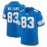 Zennovawear Men's Detroit Lions Isaiah Williams Blue Game Jersey