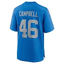 Zennovawear Men's Detroit Lions Jack Campbell Blue Alternate Game Jersey