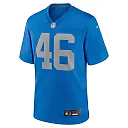 Zennovawear Men's Detroit Lions Jack Campbell Blue Alternate Game Jersey