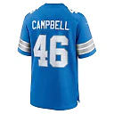 Zennovawear Men's Detroit Lions Jack Campbell Blue Game Jersey