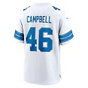 Zennovawear Men's Detroit Lions Jack Campbell White White Game Jersey