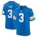 Zennovawear Men's Detroit Lions Jack Fox Blue Team Game Jersey