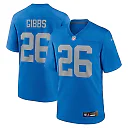 Zennovawear Men's Detroit Lions Jahmyr Gibbs Blue Alternate Game Jersey