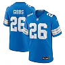 Zennovawear Men's Detroit Lions Jahmyr Gibbs Blue Game Jersey