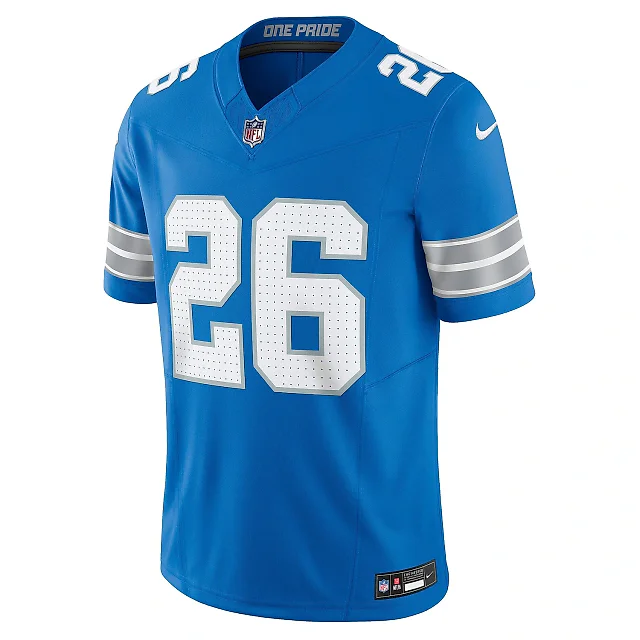 Zennovawear Men's Detroit Lions Jahmyr Gibbs Blue Vapor F.U.S.E. Limited Jersey