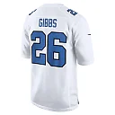 Zennovawear Men's Detroit Lions Jahmyr Gibbs White Tundra Fashion Game Jersey