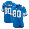 Zennovawear Men's Detroit Lions Jalon Calhoun Blue Game Jersey
