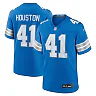 Zennovawear Men's Detroit Lions James Houston Blue Team Game Jersey
