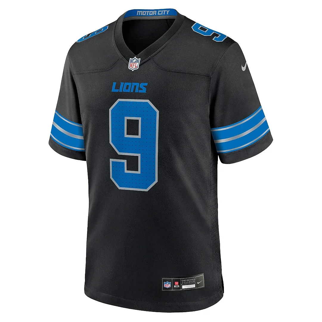 Zennovawear Men's Detroit Lions Jameson Williams Black 2nd Alternate Game Jersey