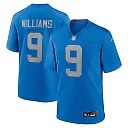 Zennovawear Men's Detroit Lions Jameson Williams Blue Alternate Game Jersey