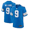 Zennovawear Men's Detroit Lions Jameson Williams Blue Game Jersey