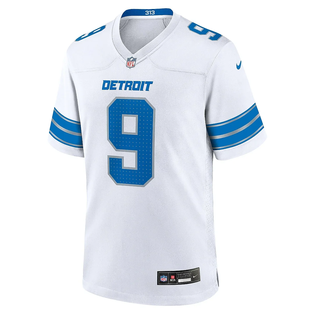 Zennovawear Men's Detroit Lions Jameson Williams White White Game Jersey