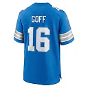 Zennovawear Men's Detroit Lions Jared Goff Blue Game Jersey