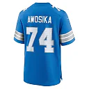 Zennovawear Men's Detroit Lions Kayode Awosika Blue Team Game Jersey
