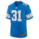 Zennovawear Men's Detroit Lions Kerby Joseph Blue Team Game Jersey