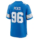 Zennovawear Men's Detroit Lions Kyle Peko Blue Game Jersey