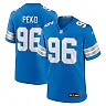 Zennovawear Men's Detroit Lions Kyle Peko Blue Game Jersey