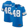 Zennovawear Men's Detroit Lions Loren Strickland Blue Game Jersey