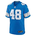 Zennovawear Men's Detroit Lions Loren Strickland Blue Game Jersey