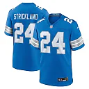 Zennovawear Men's Detroit Lions Loren Strickland Blue Team Game Jersey