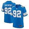 Zennovawear Men's Detroit Lions Marcus Davenport Blue Team Game Jersey