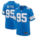 Zennovawear Men's Detroit Lions Mathieu Betts Blue Game Jersey