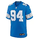 Zennovawear Men's Detroit Lions Mekhi Wingo Blue Team Game Jersey