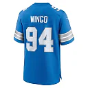 Zennovawear Men's Detroit Lions Mekhi Wingo Blue Team Game Jersey