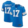 Zennovawear Men's Detroit Lions Michael Badgley Blue Team Game Jersey
