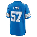 Zennovawear Men's Detroit Lions Nate Lynn Blue Game Jersey