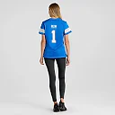Zennovawear Men's Detroit Lions Number 1 Mom Blue Game Jersey