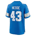 Zennovawear Men's Detroit Lions Parker Hesse Blue Team Game Jersey