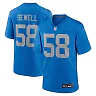 Zennovawear Men's Detroit Lions Penei Sewell Blue Alternate Game Jersey