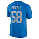 Zennovawear Men's Detroit Lions Penei Sewell Blue Vapor F.U.S.E. Alternate Limited Jersey
