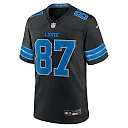 Zennovawear Men's Detroit Lions Sam LaPorta Black 2nd Alternate Game Jersey