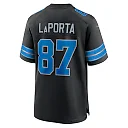 Zennovawear Men's Detroit Lions Sam LaPorta Black 2nd Alternate Game Jersey