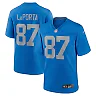 Zennovawear Men's Detroit Lions Sam LaPorta Blue Alternate Game Jersey