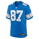 Zennovawear Men's Detroit Lions Sam LaPorta Blue Game Jersey