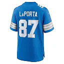 Zennovawear Men's Detroit Lions Sam LaPorta Blue Game Jersey