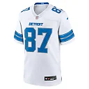 Zennovawear Men's Detroit Lions Sam LaPorta White White Game Jersey