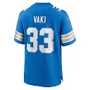 Zennovawear Men's Detroit Lions Sione Vaki Blue Team Game Jersey