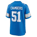 Zennovawear Men's Detroit Lions Steele Chambers Blue Game Jersey