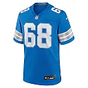 Zennovawear Men's Detroit Lions Taylor Decker Blue Team Game Jersey
