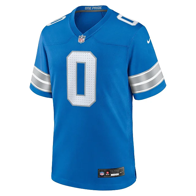 Zennovawear Men's Detroit Lions Terrion Arnold Blue Player Game Jersey