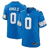 Zennovawear Men's Detroit Lions Terrion Arnold Blue Player Game Jersey