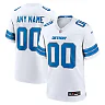 Zennovawear Men's Detroit Lions White Custom Game Jersey