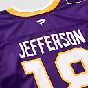 Zennovawear Justin Jefferson Minnesota Vikings Hockey Jersey - Purple